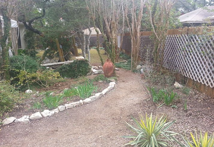 Things look really sparse in the winter, and there is no privacy shrubs anymore.