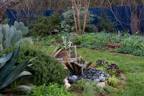 Lori Daul's artistic eye shows in her unique water feature